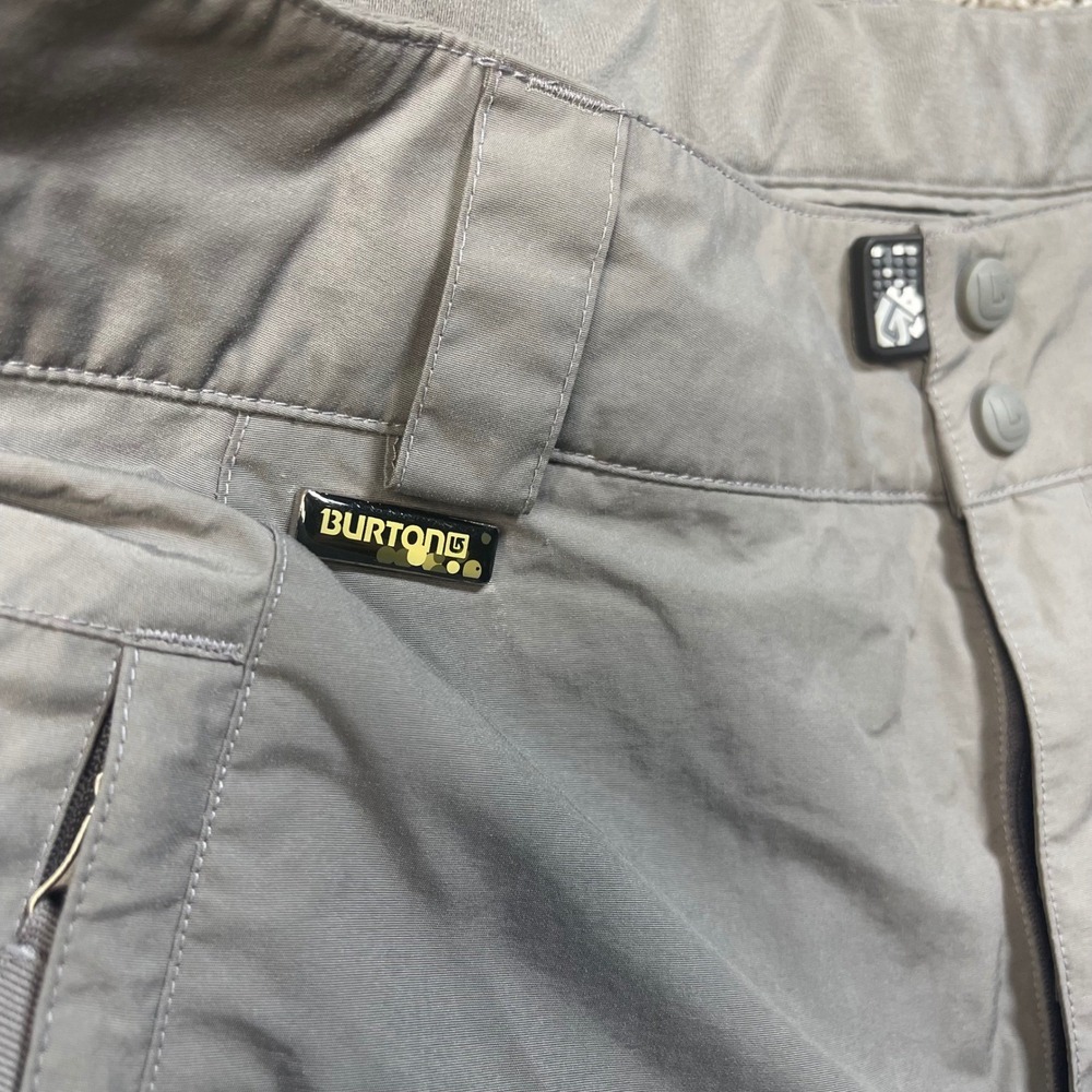 Burton Snowboard Pants Men's Large Gray Insulated Ski Cargo Winter Snow Trousers - Picture 8 of 14